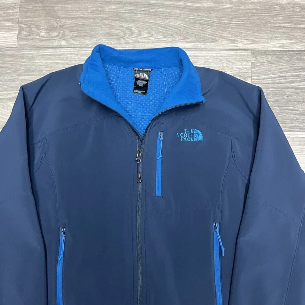 The North Face ShellRock Jacket Men S‎ Blue Lightweight Zip Softshell Gorpcore